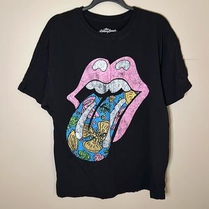 Colorful Rolling Stones Tshirt. L/XL